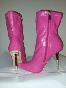 230C* sexy boots high heel fushia (41)