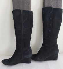 178C* Lilian - superbes bottes noires tout cuir (41)