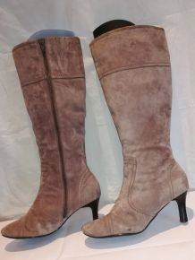 Linea Loresi - jolies bottes beiges cuir (40)