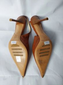 Gianmarco Lorenzi - sexy sandales brunes full cuir (40)