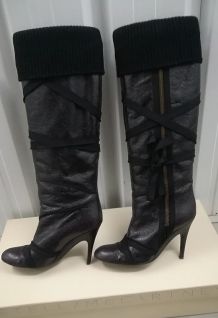 Stella MC Cartney - rare bottes tt cuir (38,5)