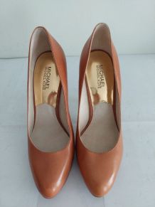 119C* M. KORS sexy shoes cuir high heels (40)