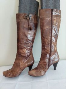 50C* Manas Lea Foscati - belles bottes brunes tout cuir (41)