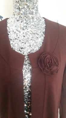 Magnifique gilet bordeaux Made in France 87% viscose