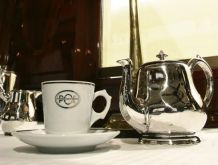 4 tasses à café du Pullman Orient-Express en porcelaine