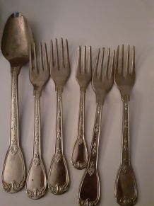 Lot de 6 ancien couvert