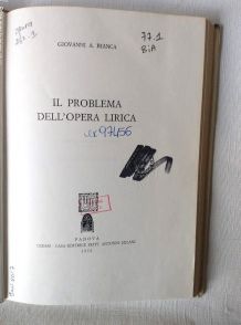 Il problema dell'opera lirica par Giovanni A. Bianca 