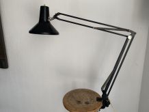 Lampe vintage 1960 d'architecte Luxo L1 noire - 80 cm