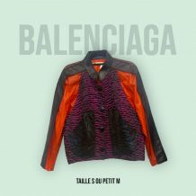 Veste vintage rare Balenciaga colorée