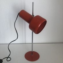 Lampe vintage 1960 de bureau enfants fonte corail  - 40 cm