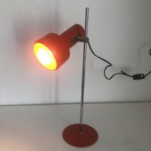 Lampe vintage 1960 de bureau enfants fonte corail  - 40 cm