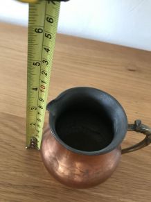 Pot à lait ancien en cuivre