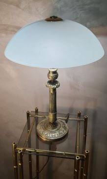 Elégante Lampe  en bronze  Napoléon III de bureau fin 18e   