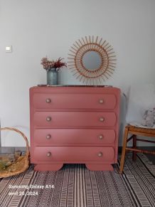 Commode vintage relookée 