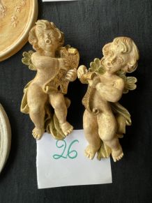 Angelots et pièces de décoration diverses (3)