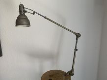 Lampe vintage 1950 Lumina usine industrielle atelier - 75 cm