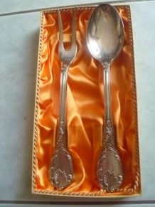 service cuillère et fourchette argent fourré