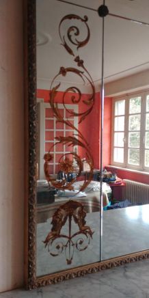 Grand Miroir De Bistrot - Brasserie Art Nouveau