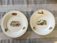 2 assiettes ceranord