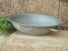 bassine  en zinc , vintage