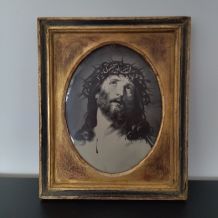Christ Photo gravure 19 siècle 