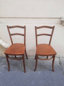 Paire de chaises bistrot vintage 
