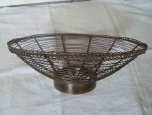 Corbeille a fruits en fil métal , vintage