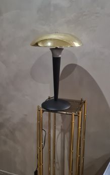 Lampe chrome or  champignon ( dit paquebot) 1975 a 85.,  h41