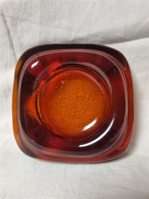 Vide-poche en verre ambré