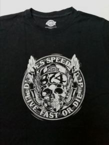 T-shirt dickies Taille S dickies speed shop live fast or die