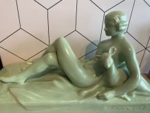 Sculpture en céramique année 30 L François