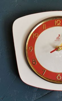 Horloge formica vintage pendule murale silencieuse Jaz
