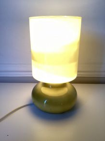 Lampe IKEA en verre ,vintage 1990