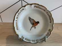 Cendrier en porcelaine de Limoges