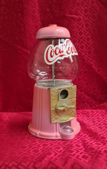 Distributeur de bonbon, chewing gum, cacahuète verre et meta