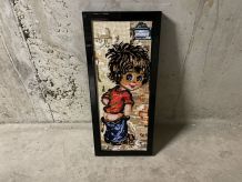 Cadre poulbot parisien canevas