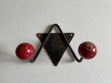 Patère 2 boules années 50