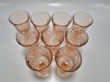 Lot de 9 minis verres Rosaline