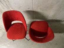 Paire de chaises moumoute