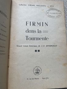 Livre coeurs vaillants «  Firmin dans la tourmente » 1947