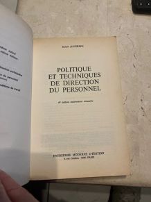 Politique et techniques de direction du personnel 