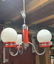 suspension a trois boules opaline italien style targetty ann