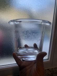 Lot 60 verres cristal d arques MATIGNON et 1seau à glaçons 