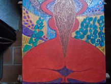 Peinture acrylique sur toile datée et signée