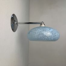 PAIRE D’ANCIENNES APPLIQUES EN VERRE DE CLICHY VINTAGE