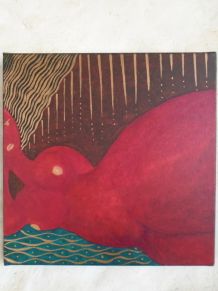Peinture acrylique sur toile Femme couchée ...