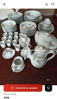 Service de table  porcelaine limoges complet