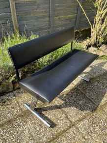 Banc 3 places design années 80