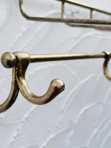 Portemanteau en métal doré
