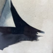 Portrait d'un homme Signé E.S